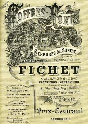 Our company history begins to take shape when Alexandre Fichet opens his first locksmith shop in Paris in 1825.