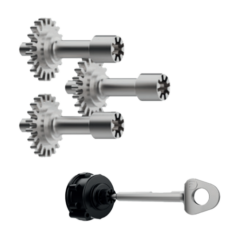 Key + <b>3-tube </b>mechanical combination lock